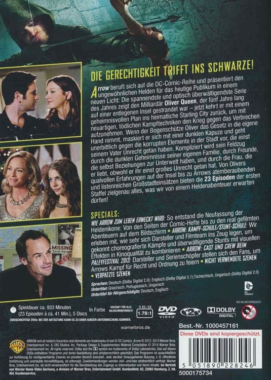 Produktbild: Arrow - Staffel 1 [5 DVDs]