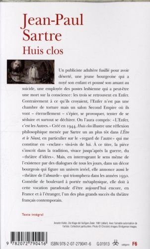 Produktbild: Huis clos: Pi&egrave;ce en un acte