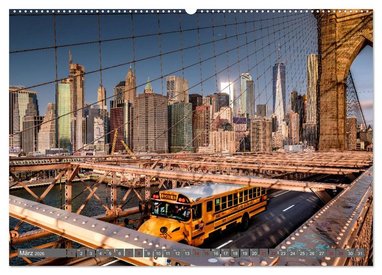 Produktbild: New York City Vibes (Wandkalender 2026 DIN A2 quer), CALVENDO Monatskalender
