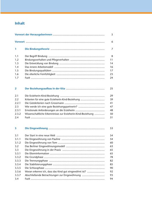 Produktbild: Bindung und Eingew&ouml;hnung von Kleinkindern