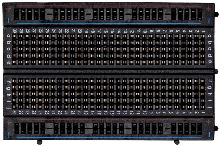 Produktbild: Joy-it RB-Breadboard3-B Steckplatine selbstklebend Schwarz Polzahl Gesamt 400 (L x B x H) 84 x 54 x 10 mm 1 St.