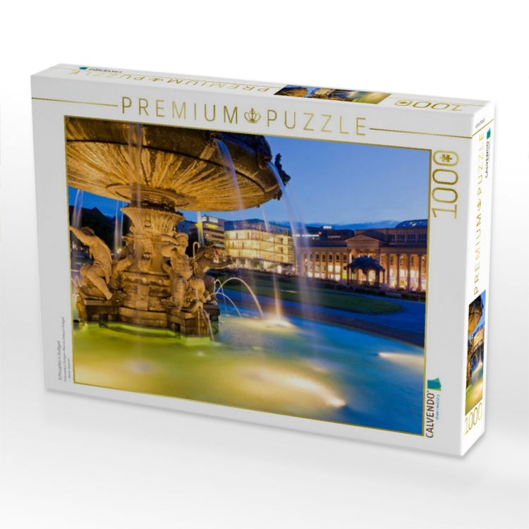 Produktbild: CALVENDO Puzzle Schlossplatz in Stuttgart | 1000 Teile Lege-Gr&ouml;&szlig;e 64x48cm Foto-Puzzle f&uuml;r gl&uuml;ckliche Stunden