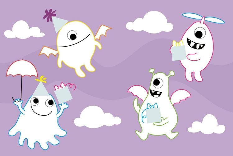 Produktbild: Mein buntes Formen-Stickerbuch: Lustige Monster