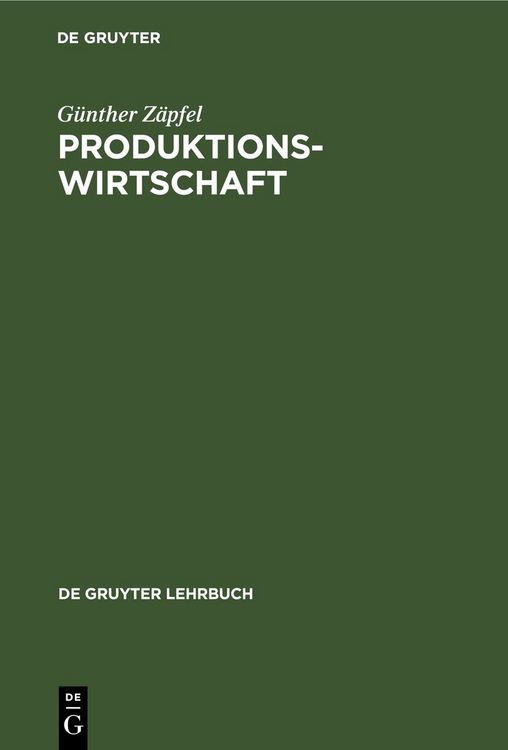 Produktbild: Produktionswirtschaft