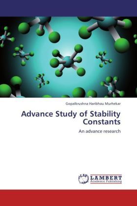 Produktbild: Murhekar, G: Advance Study of Stability Constants
