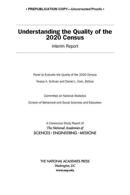 Produktbild: Understanding the Quality of the 2020 Census