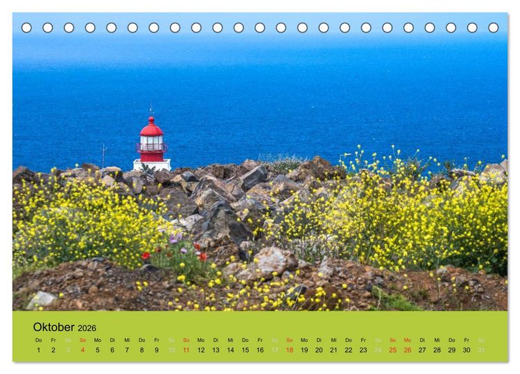 Produktbild: Zauberhaftes Madeira (Tischkalender 2026 DIN A5 quer), CALVENDO Monatskalender