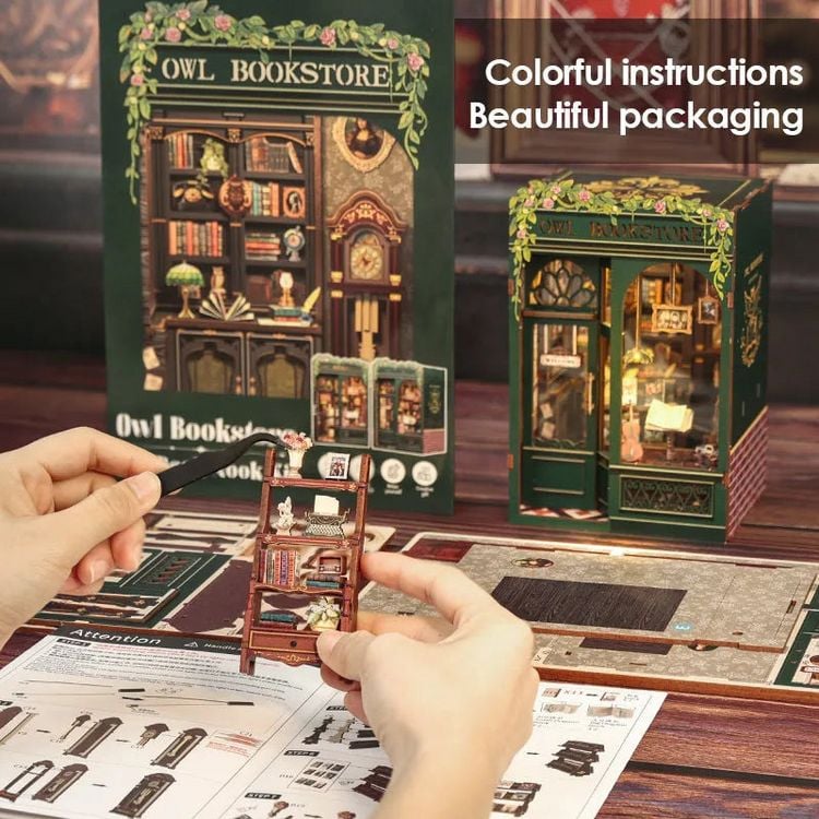 Produktbild: Book Nook DIY B&uuml;cherecke Owl Bookstore