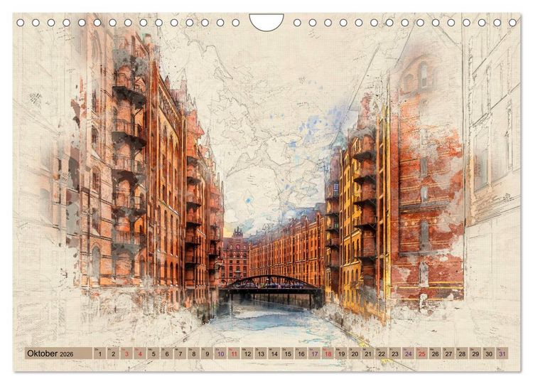 Produktbild: Hamburg f&uuml;r Genie&szlig;er (Wandkalender 2026 DIN A4 quer), CALVENDO Monatskalender