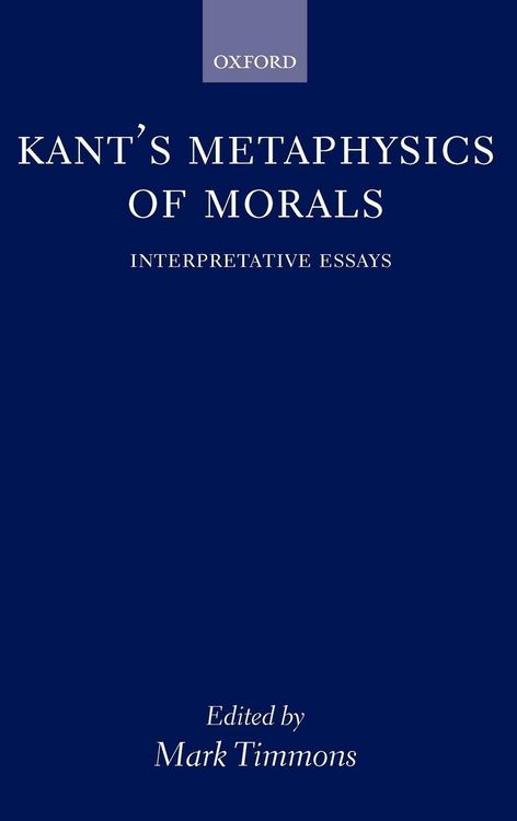 Produktbild: Kant's Metaphysics of Morals ' Interpretative Essays '