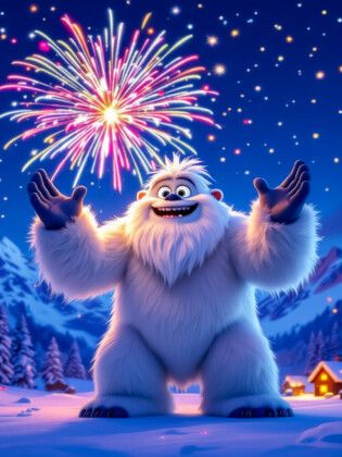 Produktbild: CALVENDO Puzzle Feuerwerk &uuml;ber dem Yeti-Dorf | 1000 Teile Lege-Gr&ouml;&szlig;e 64x48cm Foto-Puzzle f&uuml;r gl&uuml;ckliche Stunden