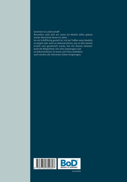 Produktbild: Meine Modellschiffe - Schiff Modelle bauen und sammeln - Sammelbuch/Notizbuch