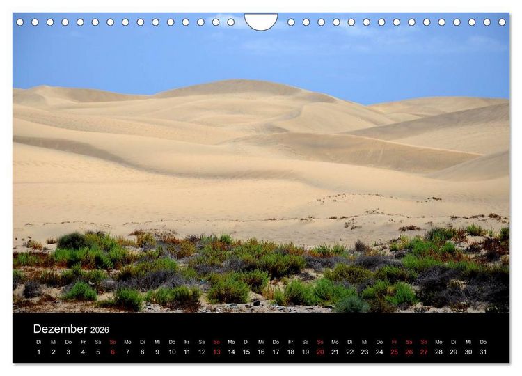 Produktbild: GRAN CANARIA/D&uuml;nen von Maspalomas (Wandkalender 2026 DIN A4 quer), CALVENDO Monatskalender