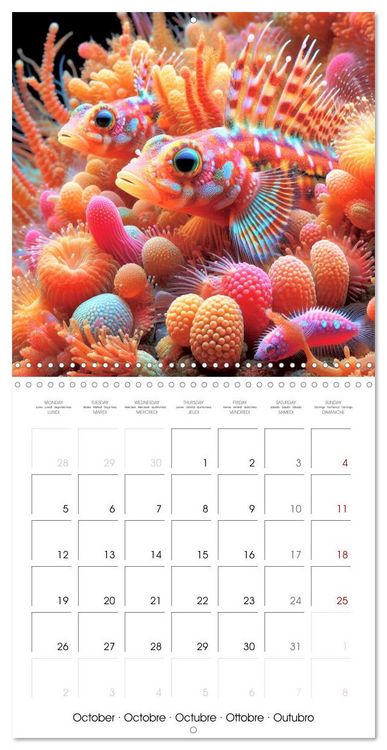 Produktbild: Sea Creatures of the Coral Reefs (Wall Calendar 2026 12 &times; 12 Inch) CALVENDO 12 Month Wall Calendar