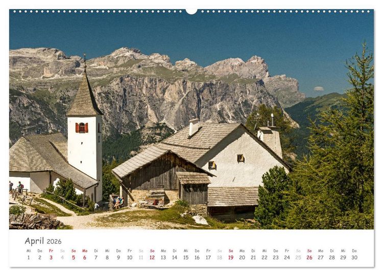 Produktbild: S&uuml;dtirol - Land der Berge und Seen (Wandkalender 2026 DIN A2 quer), CALVENDO Monatskalender
