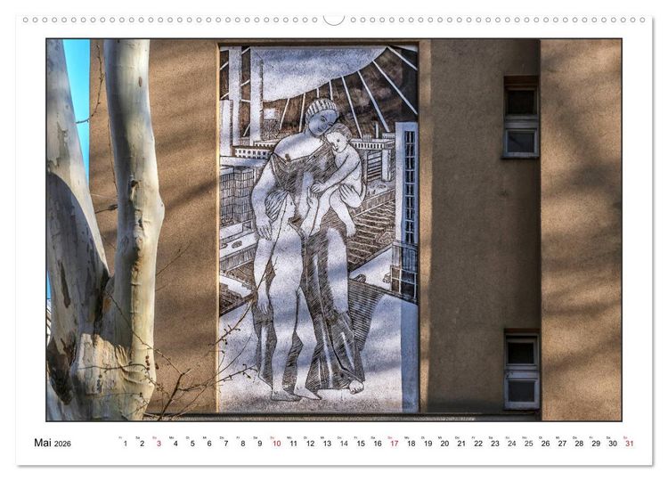 Produktbild: Fassadenkunst im Roten Wien (Wandkalender 2026 DIN A2 quer), CALVENDO Monatskalender