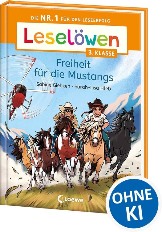 Produktbild: Lesel&ouml;wen 3. Klasse - Freiheit f&uuml;r die Mustangs