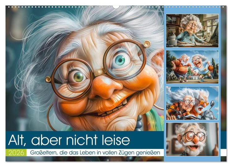 Produktbild: Alt, aber nicht leise (Wandkalender 2026 DIN A2 quer), CALVENDO Monatskalender