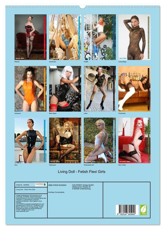 Produktbild: Living Doll - Fetish Flexi Girls (hochwertiger Premium Wandkalender 2026 DIN A2 hoch), Kunstdruck in Hochglanz