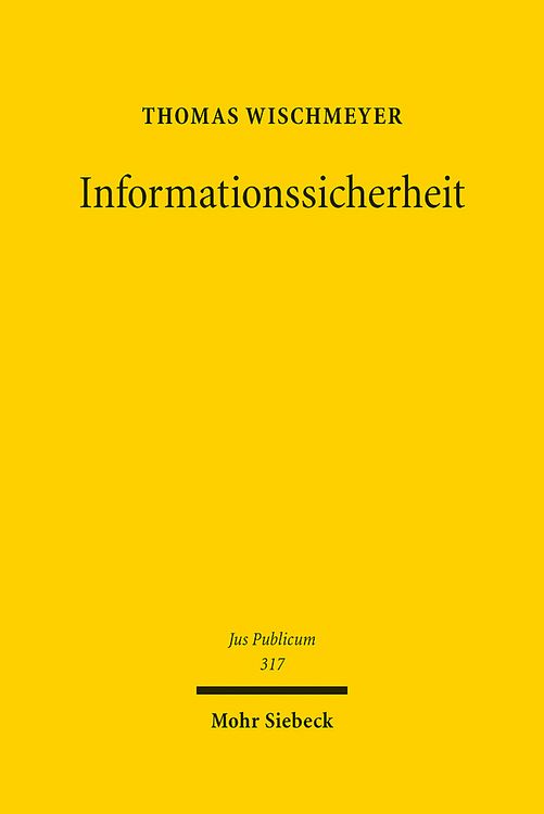 Produktbild: Wischmeyer, T: Informationssicherheit