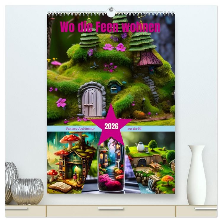 Produktbild: Wo die Feen wohnen (hochwertiger Premium Wandkalender 2026 DIN A2 hoch), Kunstdruck in Hochglanz