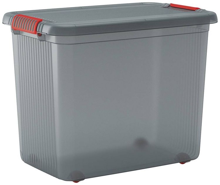Produktbild: KIS 237491 Aufbewahrungsbox K Latch stapelbar (B x H x T) 590 x 450 x 390 mm Rauchgrau, Transluzent 1 St.