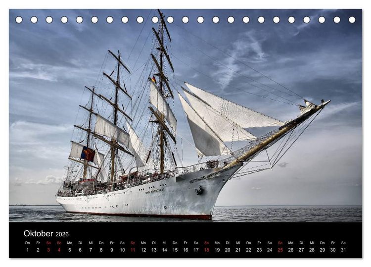 Produktbild: Baltic Sail (Tischkalender 2026 DIN A5 quer), CALVENDO Monatskalender