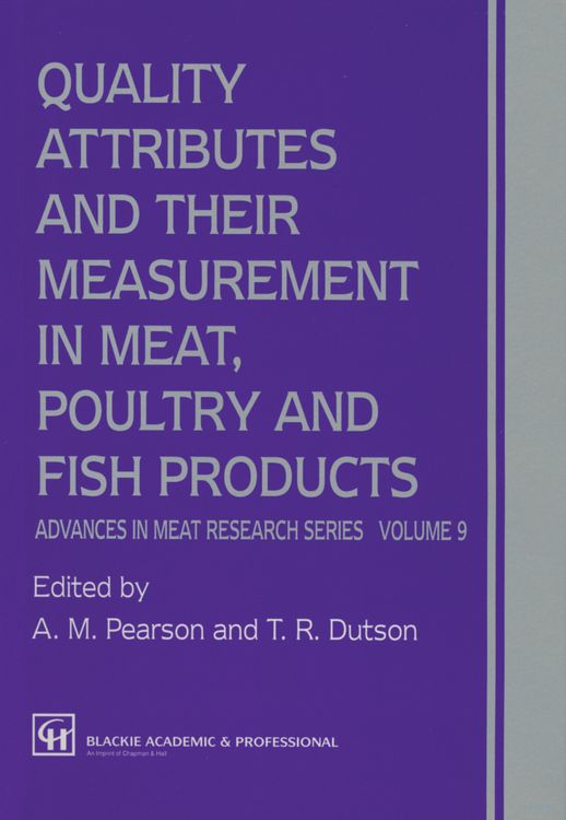Produktbild: Quality Attributes and their Measurement in Meat, Poultry and Fish Products