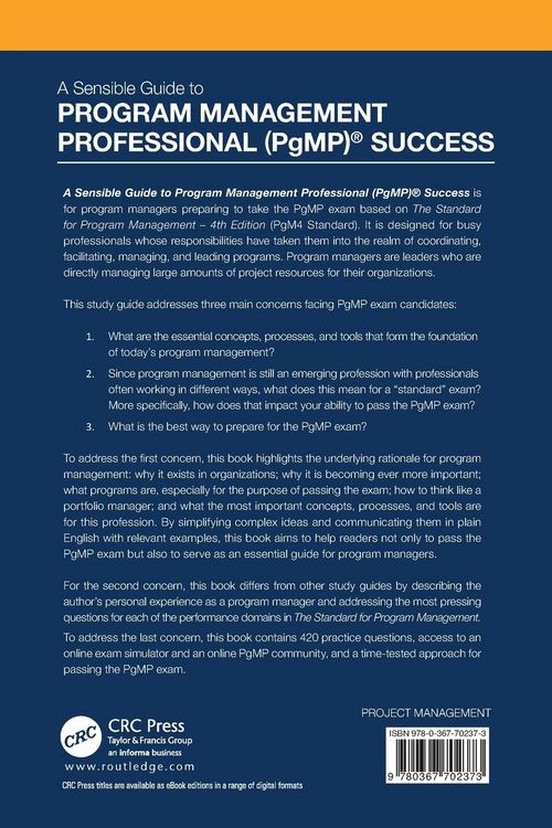 Produktbild: The Sensible Guide to Program Management Professional (PgMP)&reg; Success