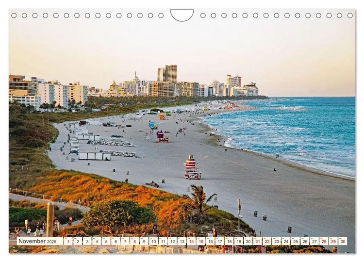 Produktbild: Miami und Miami Beach (Wandkalender 2026 DIN A4 quer), CALVENDO Monatskalender