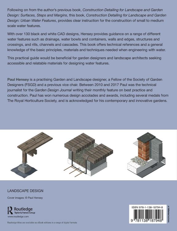 Produktbild: Construction Detailing for Landscape and Garden Design