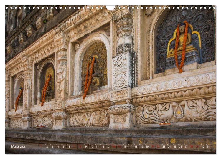 Produktbild: Mahabodhi &ndash; Der wichtigste buddhistische Tempel (Wandkalender 2026 DIN A3 quer), CALVENDO Monatskalender