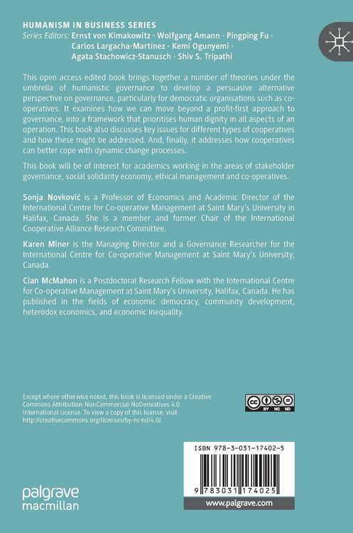 Produktbild: Humanistic Governance in Democratic Organizations