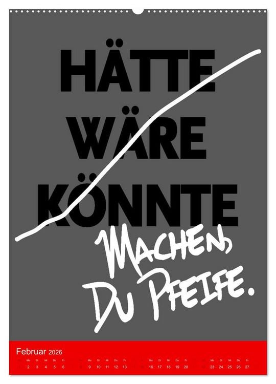 Produktbild: Aufstehen, Krone richten, weitergehen (hochwertiger Premium Wandkalender 2026 DIN A2 hoch), Kunstdruck in Hochglanz