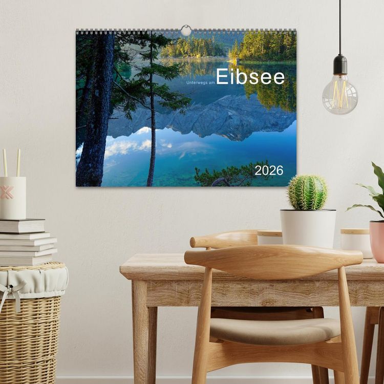 Produktbild: Unterwegs am Eibsee (Wandkalender 2026 DIN A3 quer), CALVENDO Monatskalender
