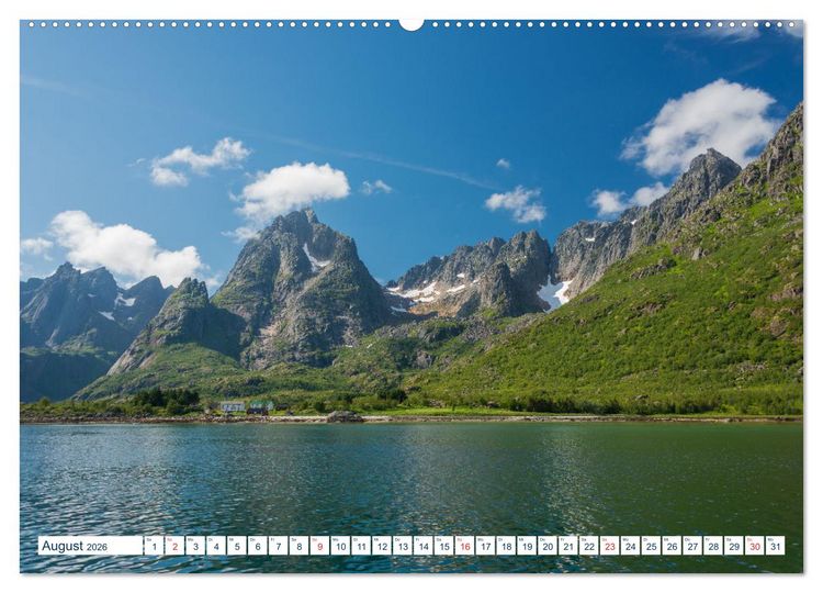 Produktbild: Lofoten Vester&aring;len (hochwertiger Premium Wandkalender 2026 DIN A2 quer), Kunstdruck in Hochglanz