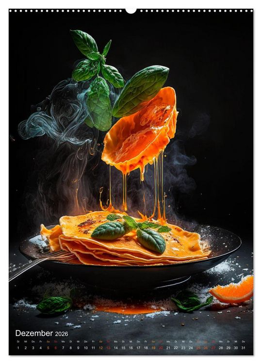 Produktbild: Desserts - S&uuml;&szlig;e K&ouml;stlichkeiten zum Dahinschmelzen (hochwertiger Premium Wandkalender 2026 DIN A2 hoch), Kunstdruck in Hochglanz