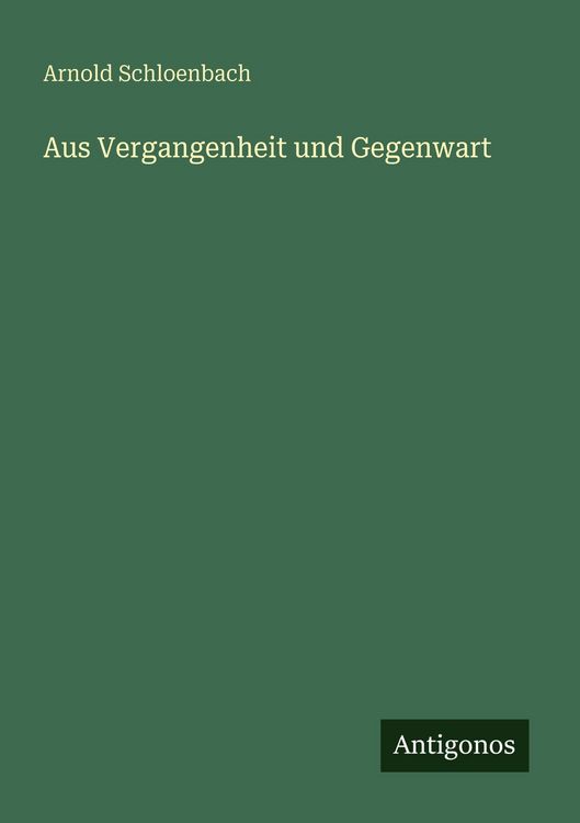 Produktbild: Aus Vergangenheit und Gegenwart