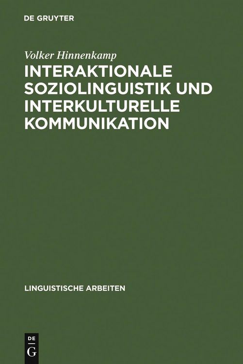 Produktbild: Interaktionale Soziolinguistik und Interkulturelle Kommunikation