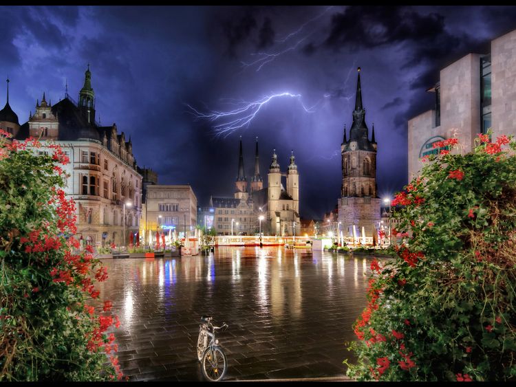 Produktbild: CALVENDO Puzzle Ein Motiv aus dem Kalender Mein sch&ouml;nes Halle/ Saale 2021 | 1000 Teile Lege-Gr&ouml;&szlig;e 64x48cm Foto-Puzzle f&uuml;r gl&uuml;ckliche Stunden
