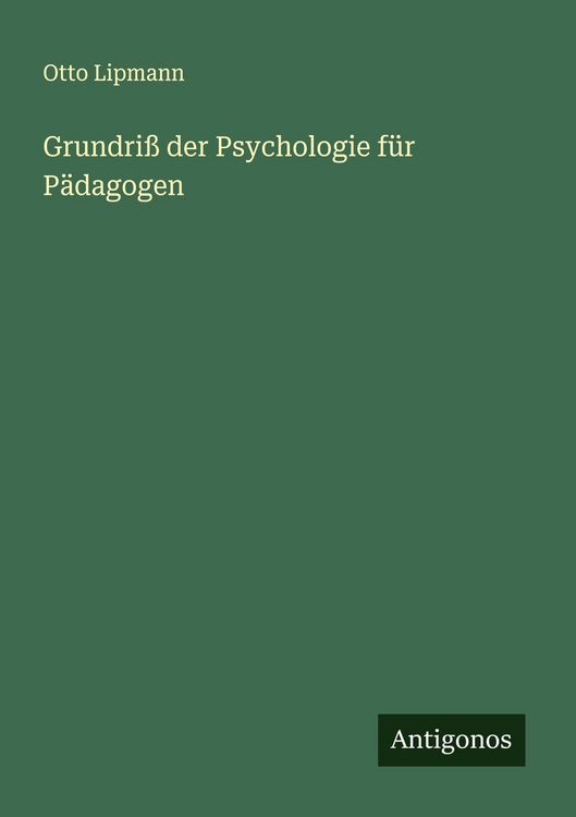 Produktbild: Grundri&szlig; der Psychologie f&uuml;r P&auml;dagogen