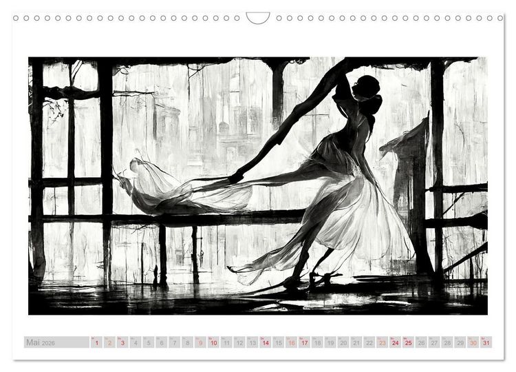 Produktbild: Romatic Ballerina (Wandkalender 2026 DIN A3 quer), CALVENDO Monatskalender
