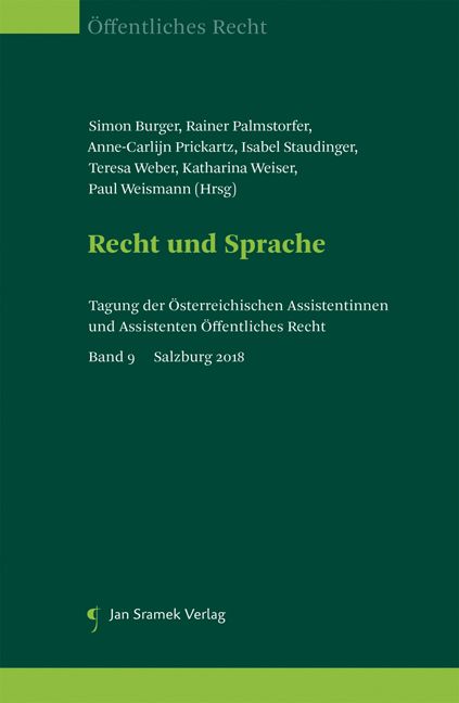 Produktbild: Recht und Sprache