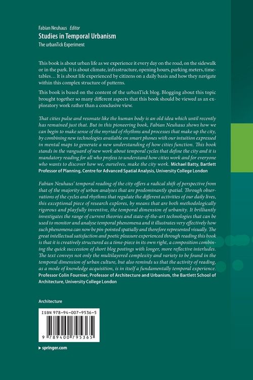 Produktbild: Studies in Temporal Urbanism