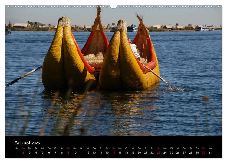 Produktbild: Peru &ndash; unterwegs (Wandkalender 2026 DIN A2 quer), CALVENDO Monatskalender