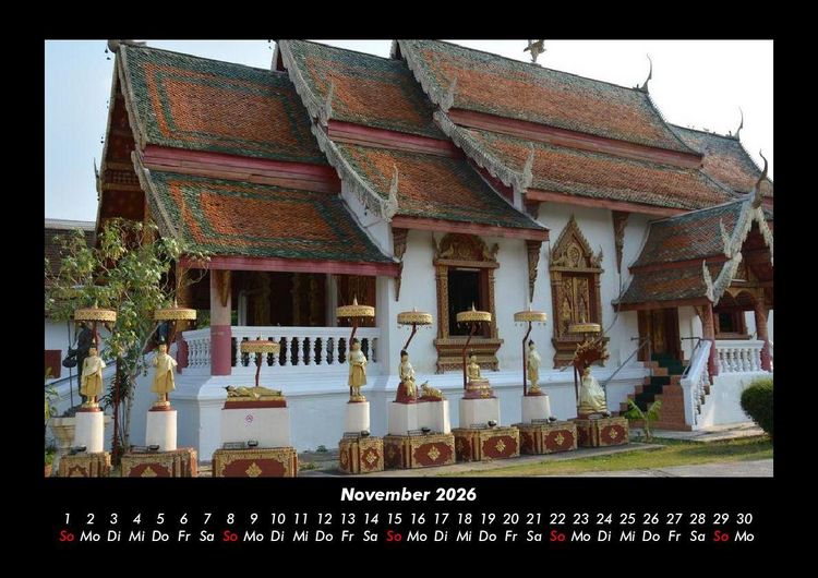 Produktbild: Tempel 2026 Fotokalender DIN A3