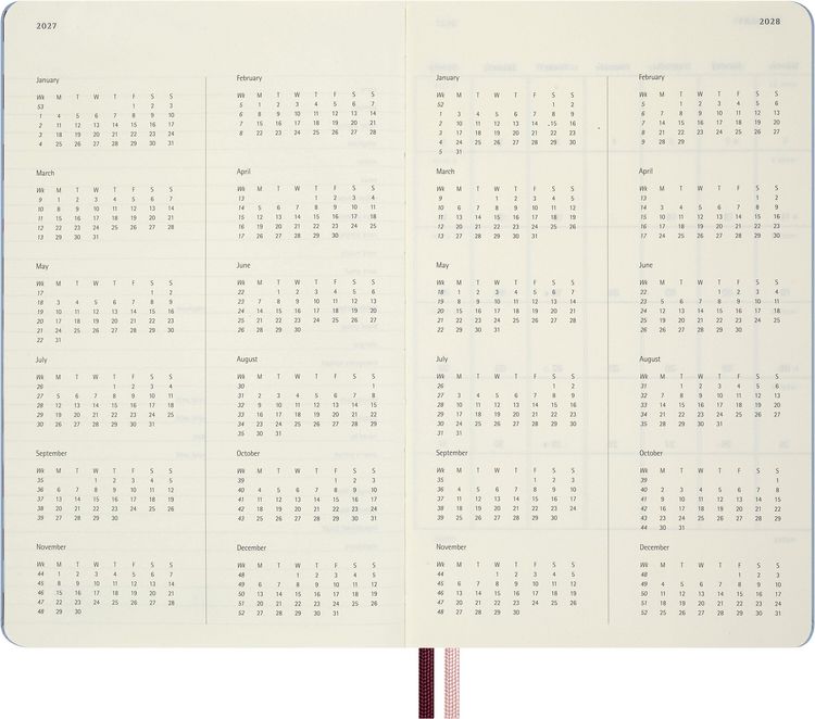 Produktbild: Moleskine Alice im Wunderland 12 Monate Tageskalender 2027, L/A5, 1 Tag = 1 Seite, fester Einband