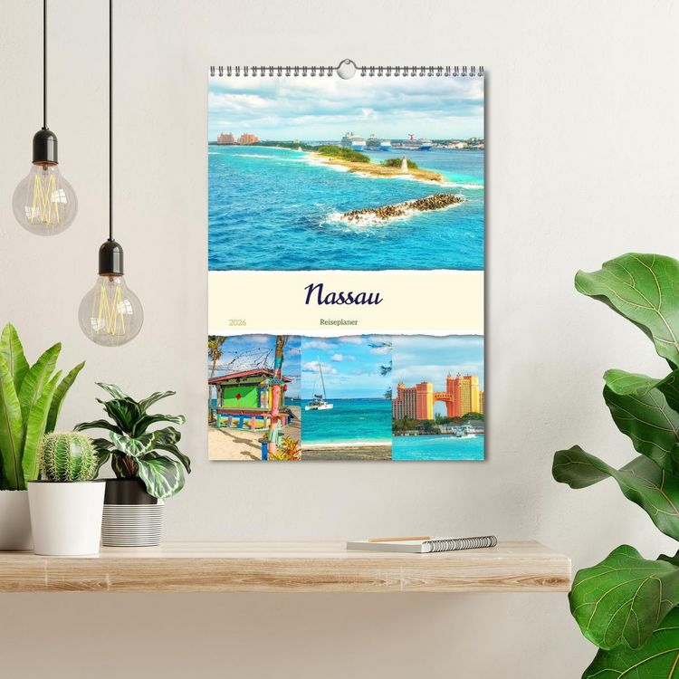 Produktbild: Nassau - Reiseplaner (Wandkalender 2026 DIN A3 hoch), CALVENDO Monatskalender