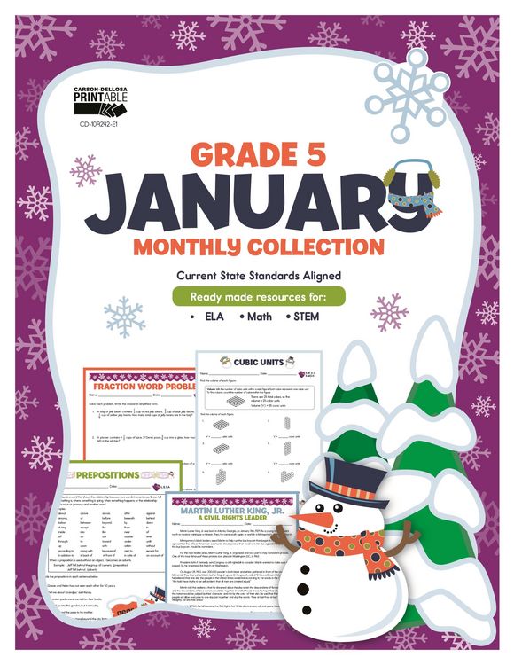 Produktbild: January Monthly Collection, Grade 5