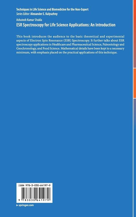 Produktbild: ESR Spectroscopy for Life Science Applications: An Introduction